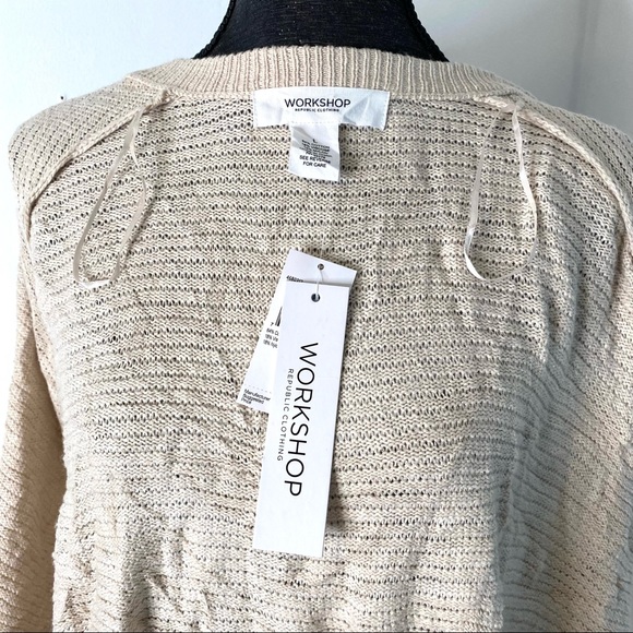 Neutral Knit Cardigan Sweater NWT - Picture 7 of 9